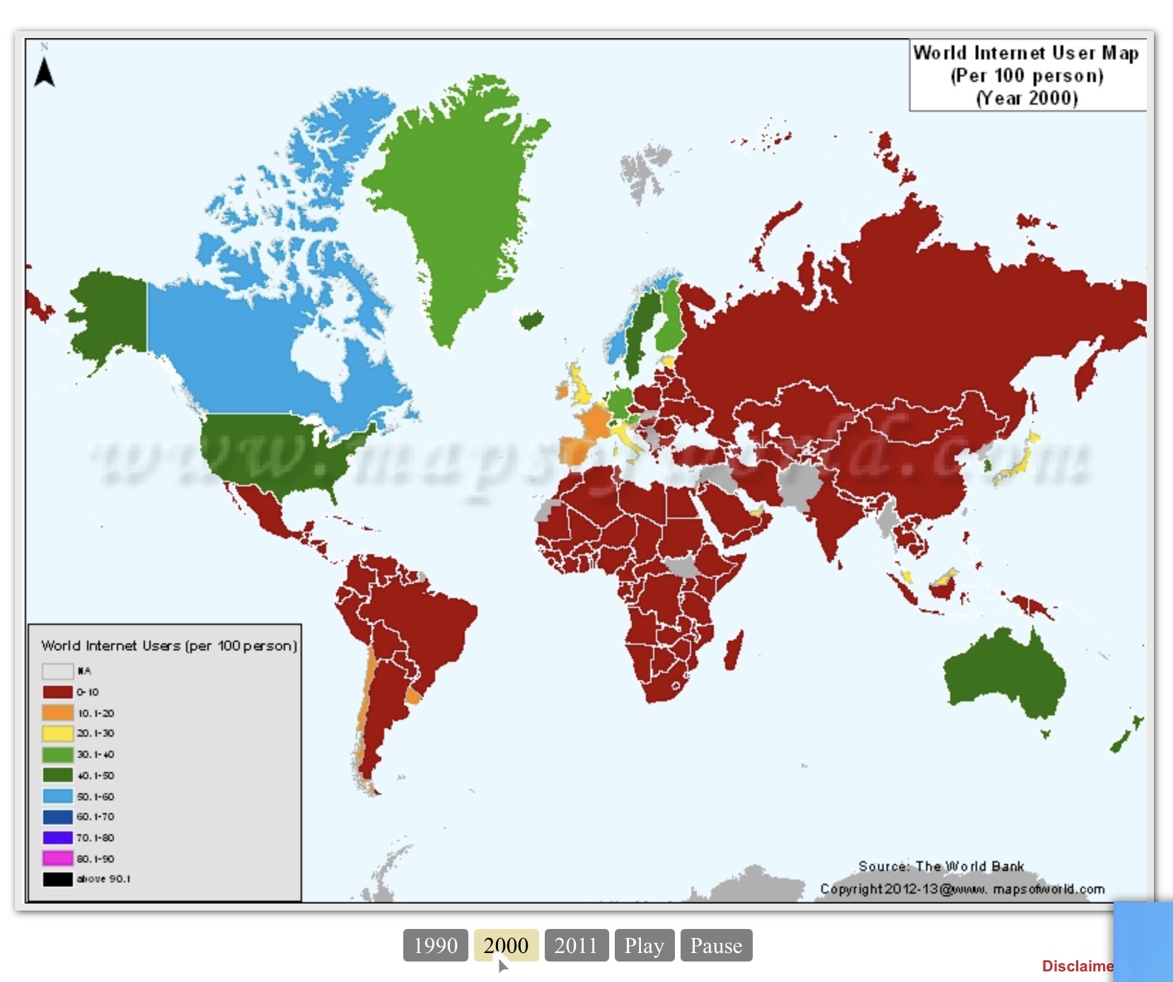 Regional disparities in internet access